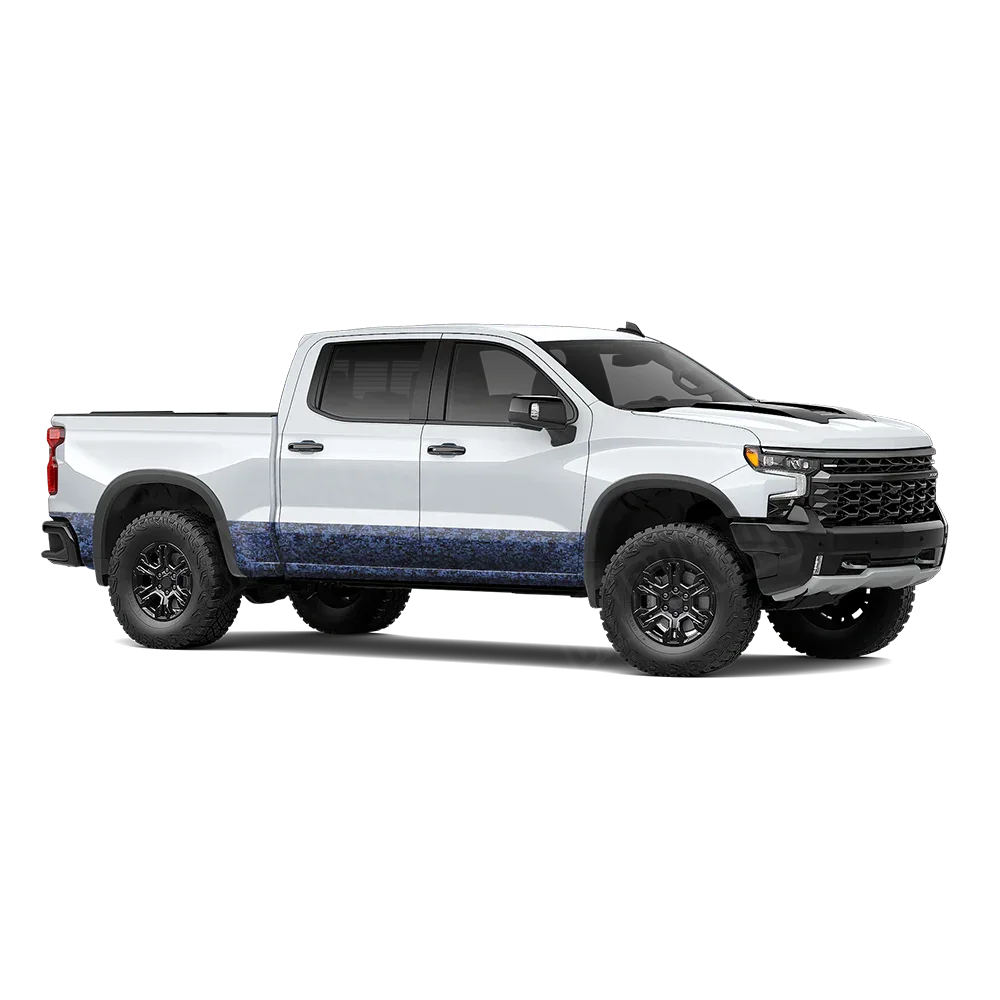 Digital Blue Midnight Rocker Panel Wraps