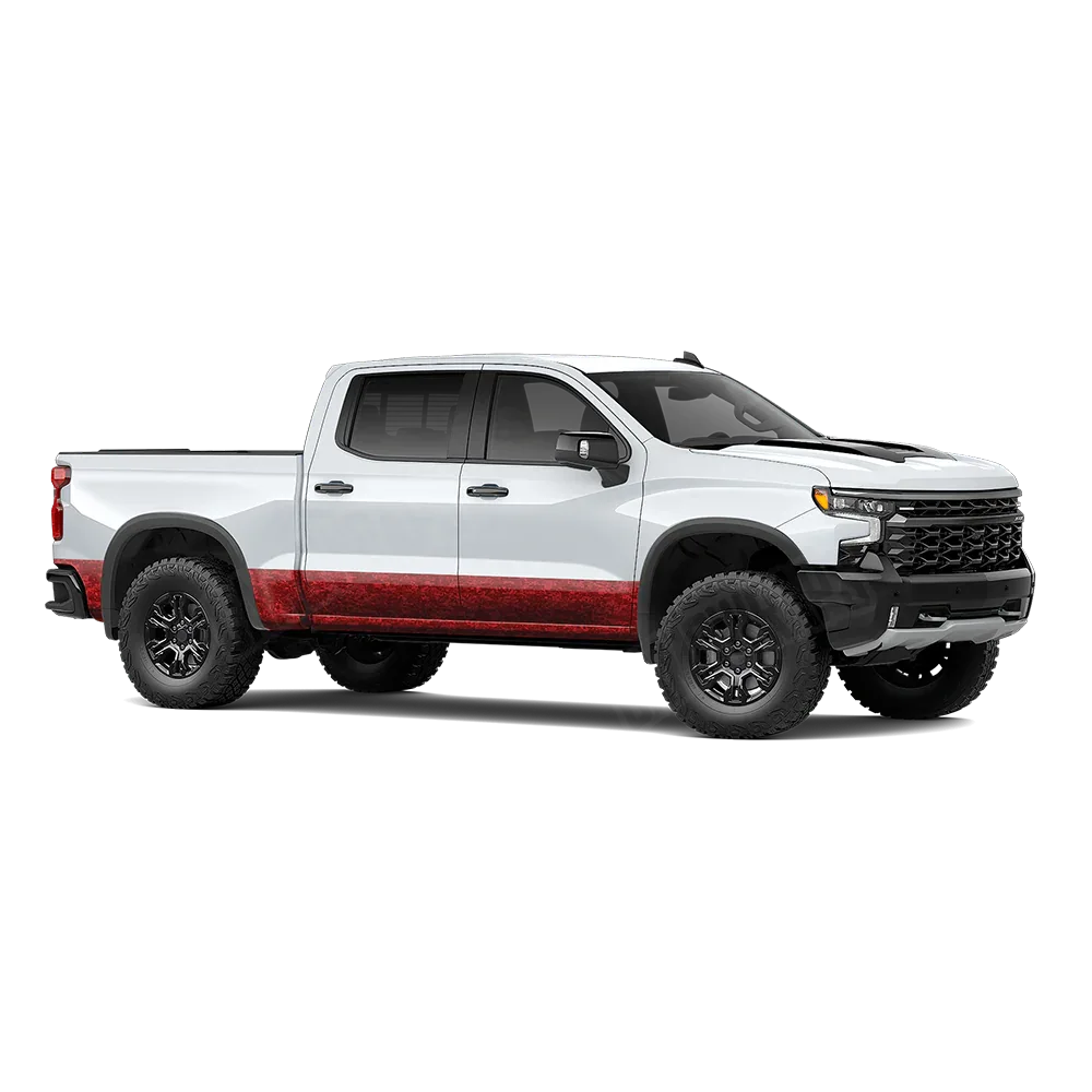 Digital Elite Red Rocker Panel Wraps