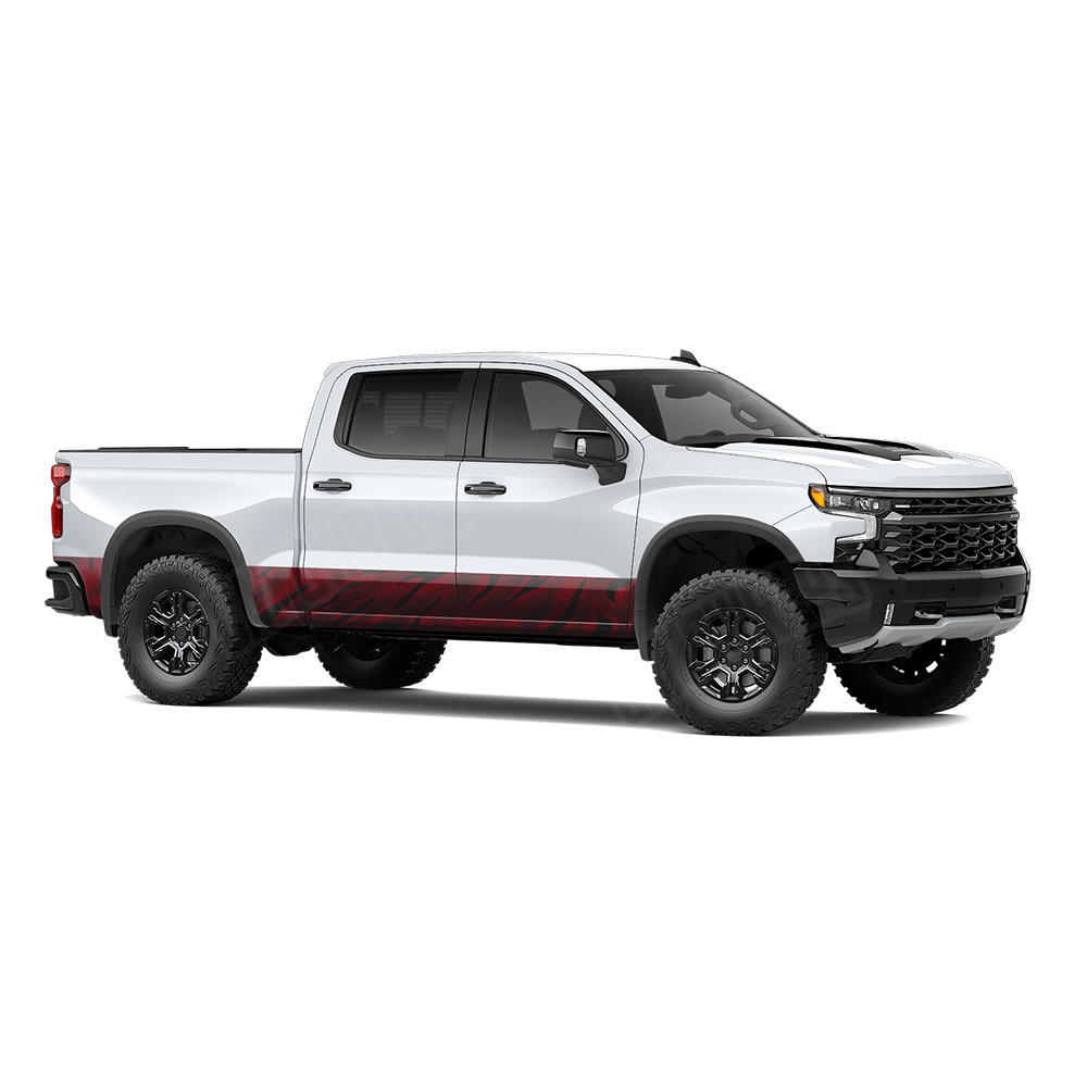 Fun Stripe Vampire Red Rocker Panel Wraps