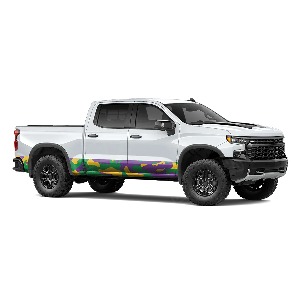 Classic Mardi Gras Rocker Panel Wraps