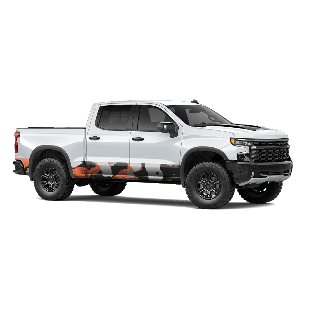 Cumulus Orange Tiger Rocker Panel Wraps