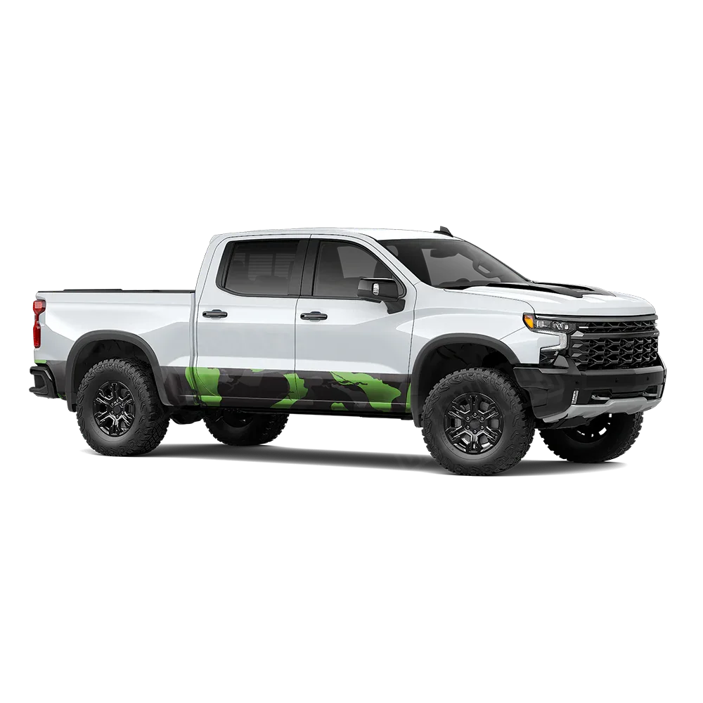 Ragged Metro Green Rocker Panel Wraps