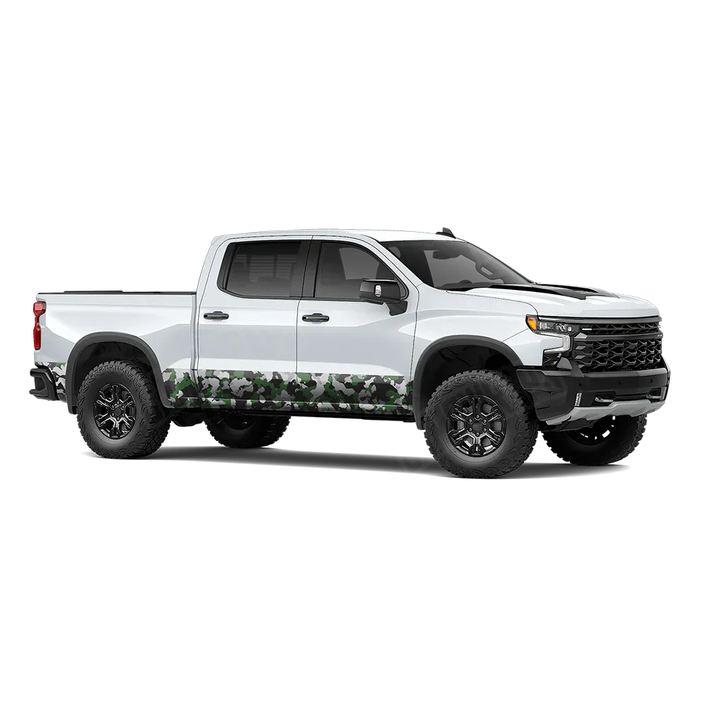 Cumulus Green Tiger Rocker Panel Wraps
