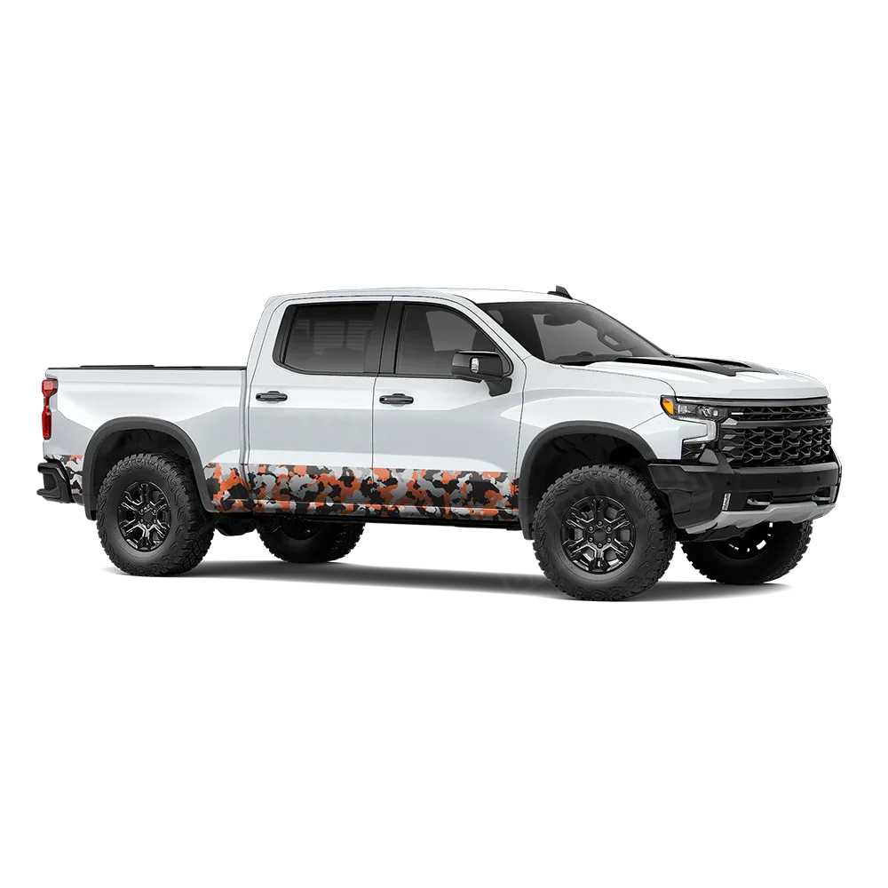 Cumulus Orange Tiger Rocker Panel Wraps