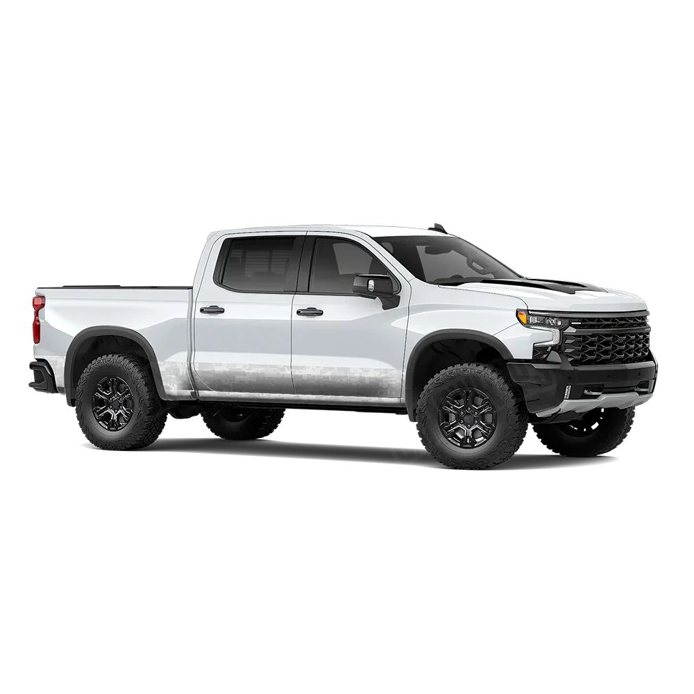 Digital Elite White Rocker Panel Wraps