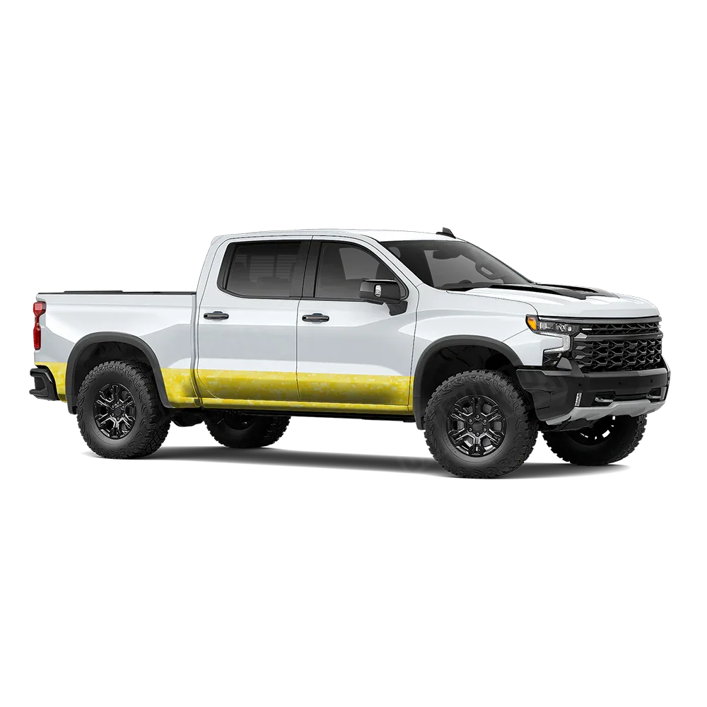 Digital Elite Yellow Rocker Panel Wraps