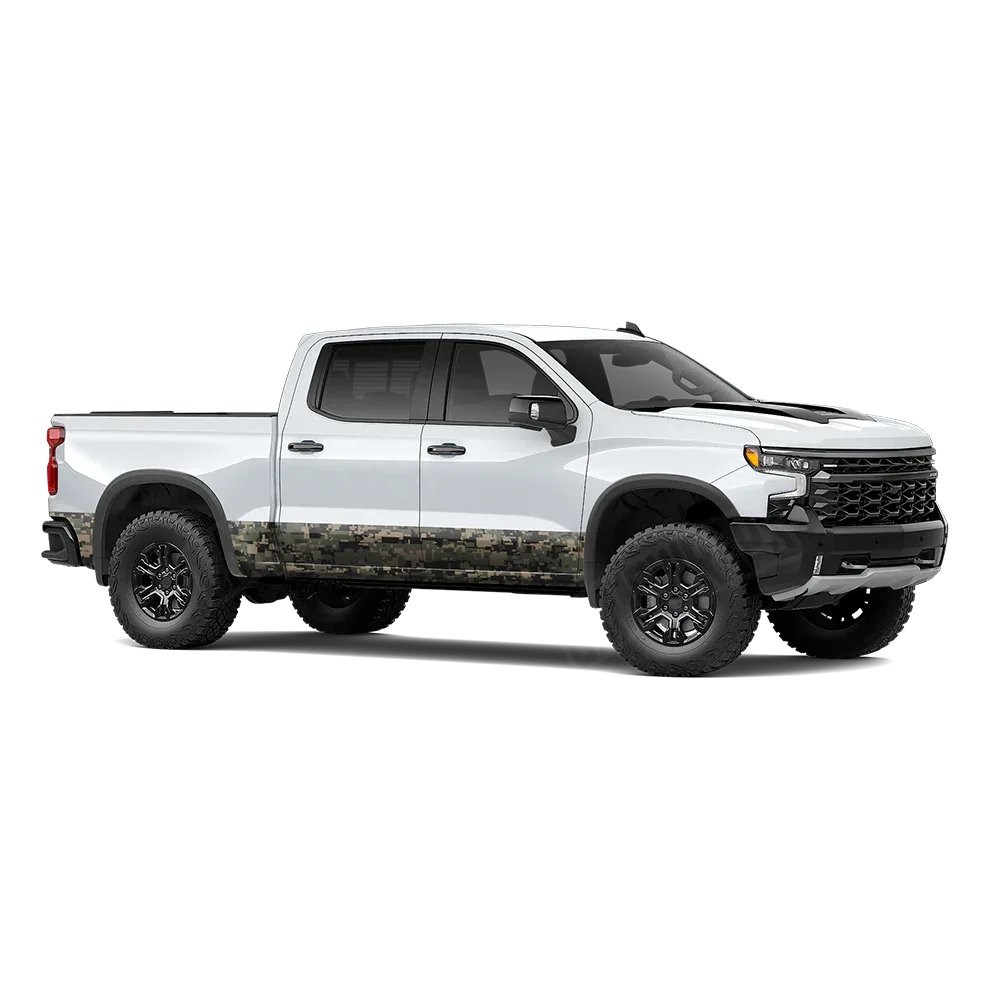 Digital Militant Green Rocker Panel Wraps