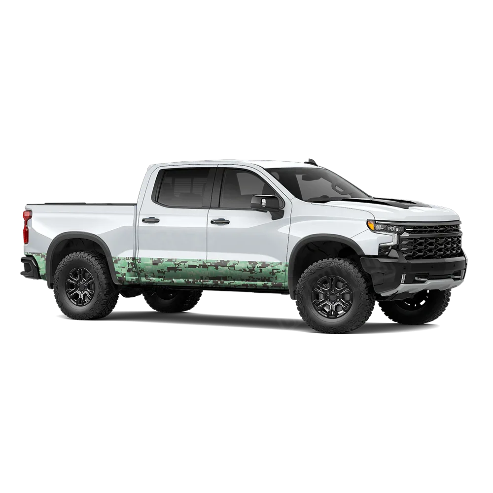 Digital Mint Chocolate Chip Rocker Panel Wraps