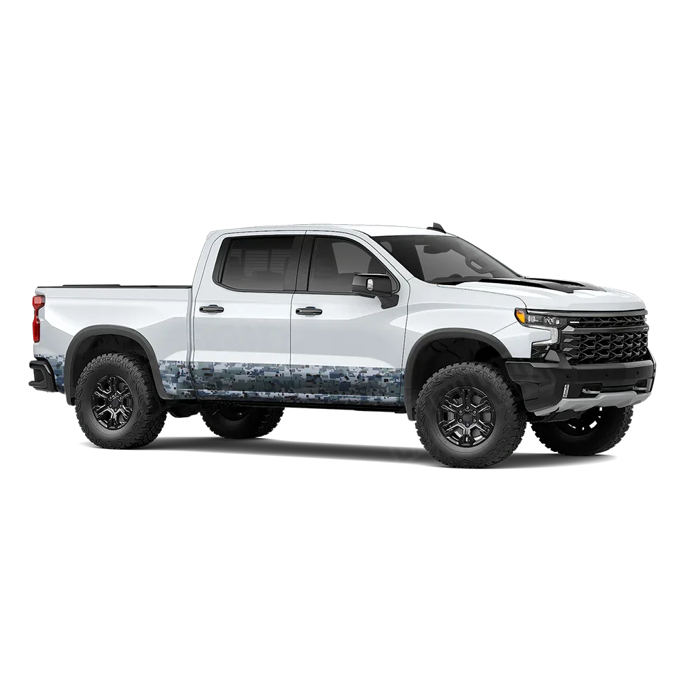 Digital Navy Rocker Panel Wraps