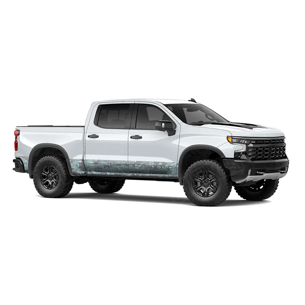 Digital Overcast Rocker Panel Wraps