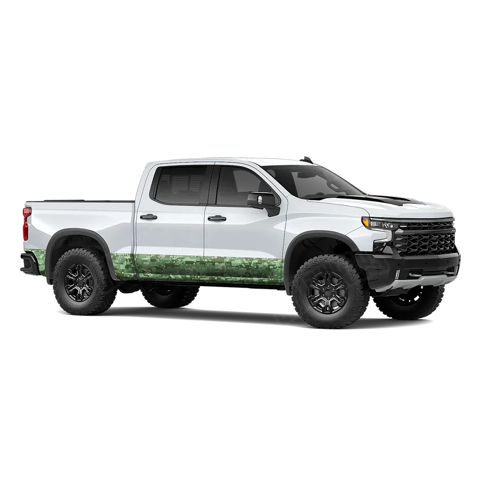 Digital Pistachio Rocker Panel Wraps