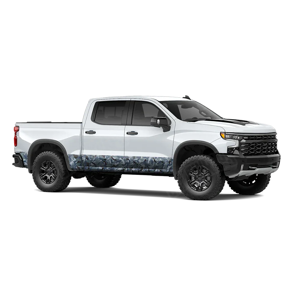 Ragged Navy Rocker Panel Wraps