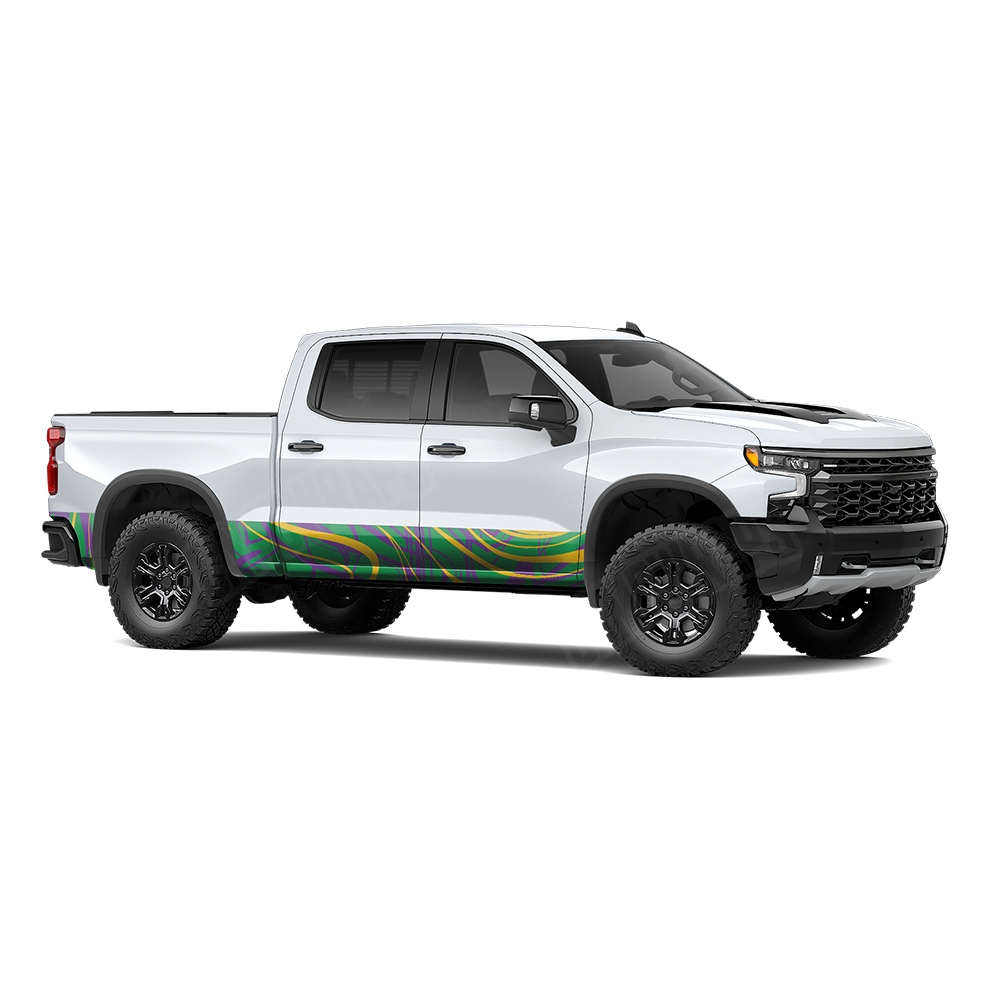 Liquid Smoke Mardi Gras Rocker Panel Wraps
