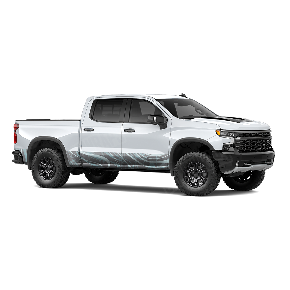 Liquid Smoke Overcast Rocker Panel Wraps