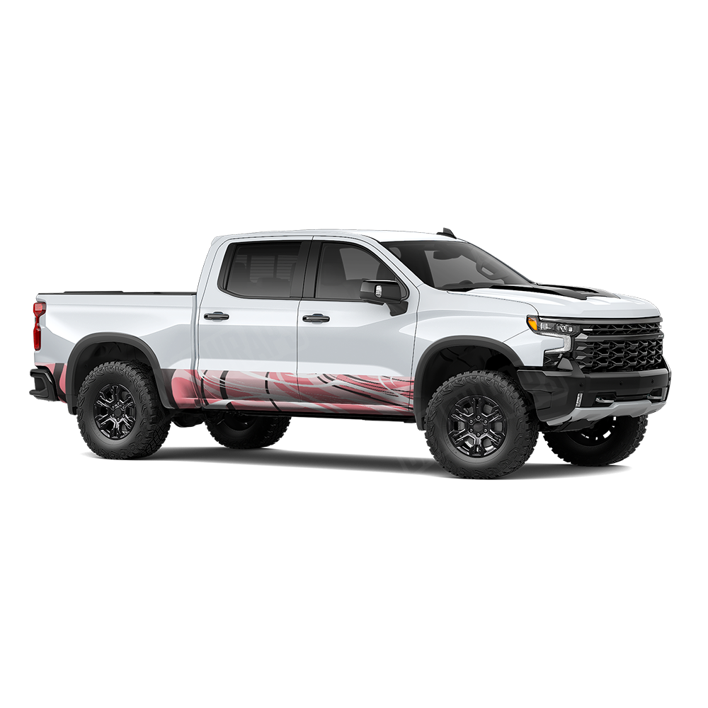 Liquid Smoke Pink Rocker Panel Wraps