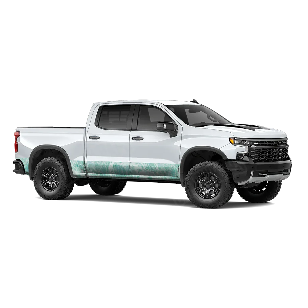 Realtree Aspect Teal Waters Rocker Panel Wraps