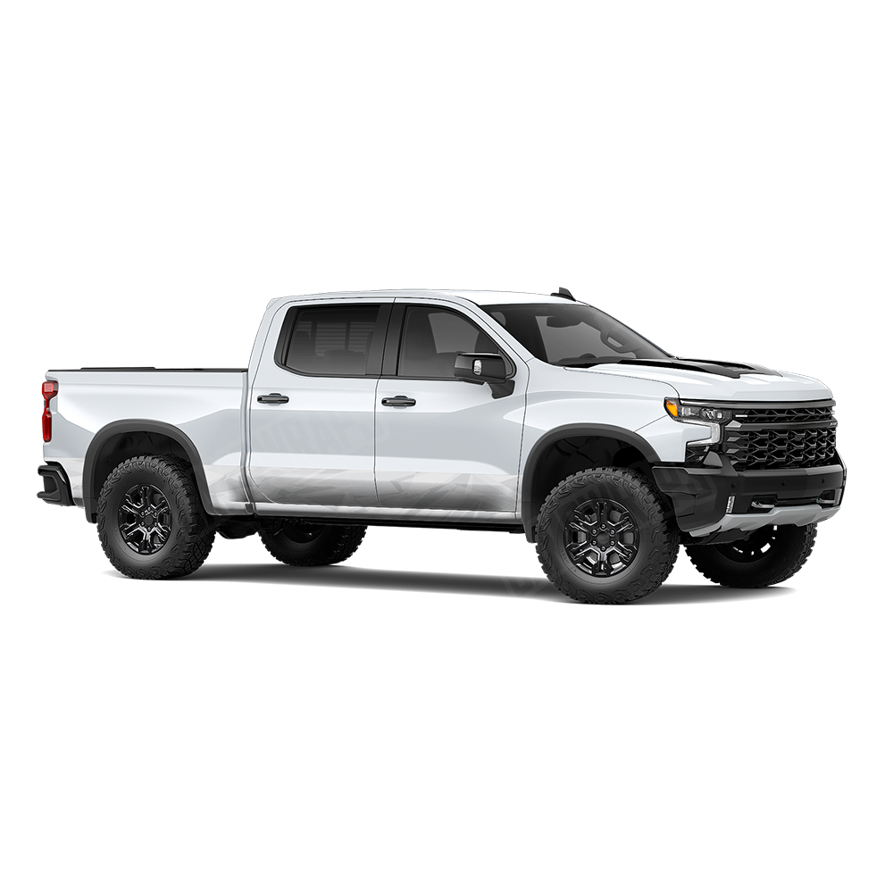 Sharp Elite White Rocker Panel Wraps