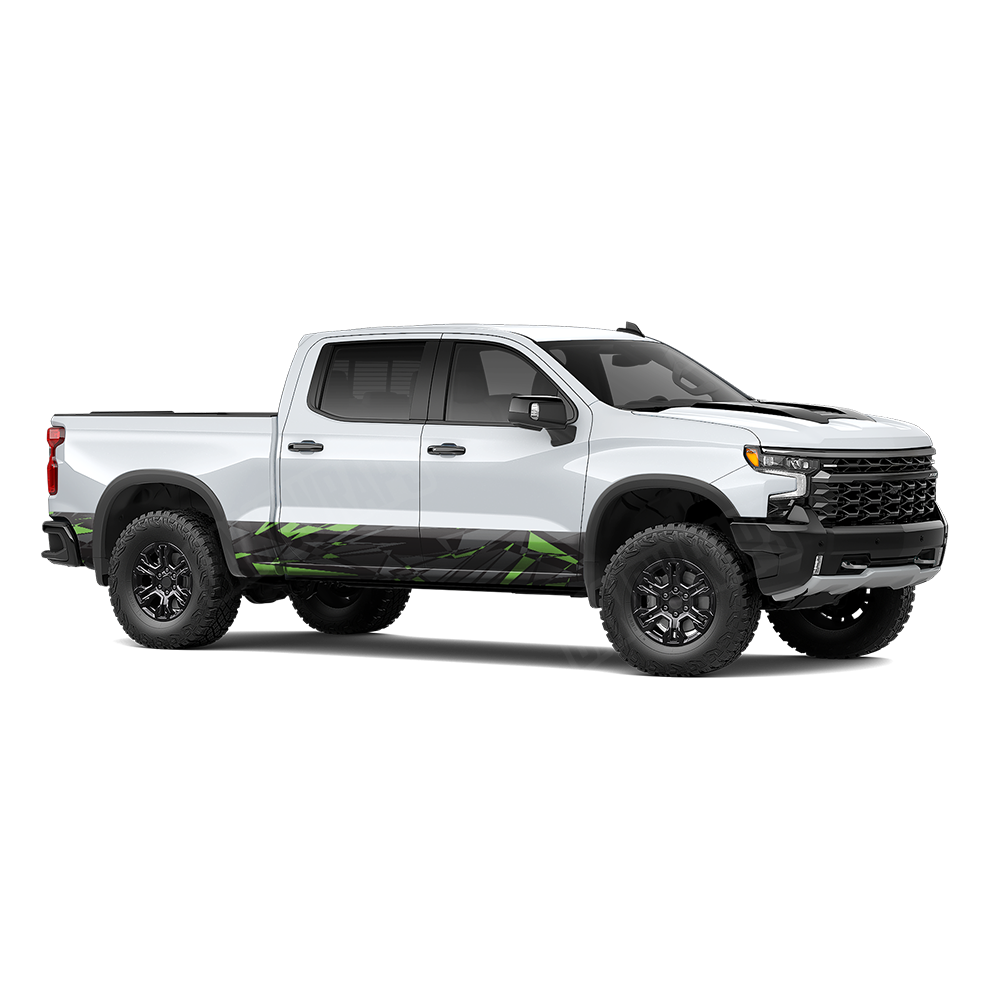 Sharp Metro Green Rocker Panel Wraps