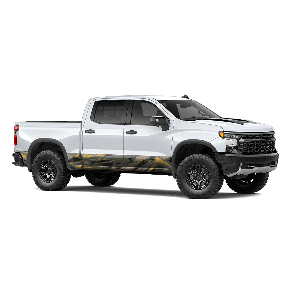 Sharp Militant Yellow Rocker Panel Wraps