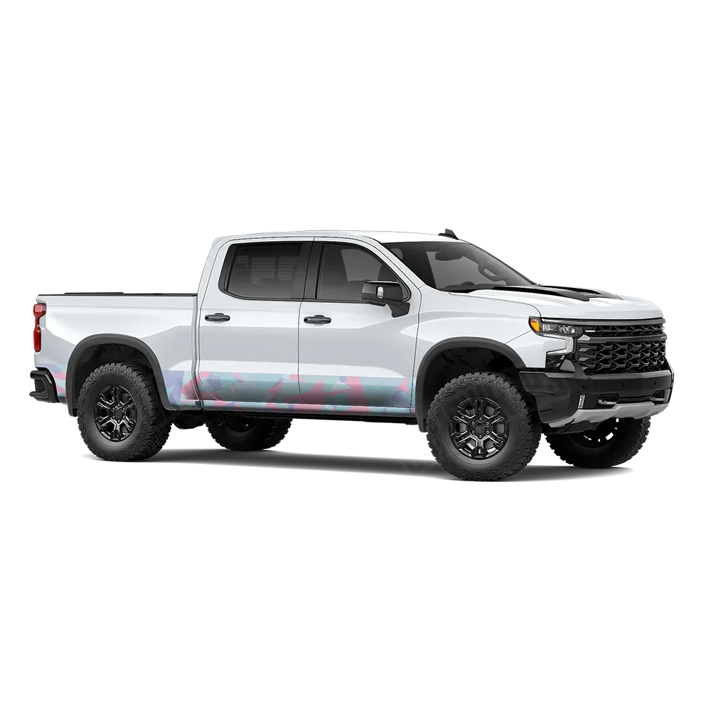 Shattered Cotton Candy Rocker Panel Wraps