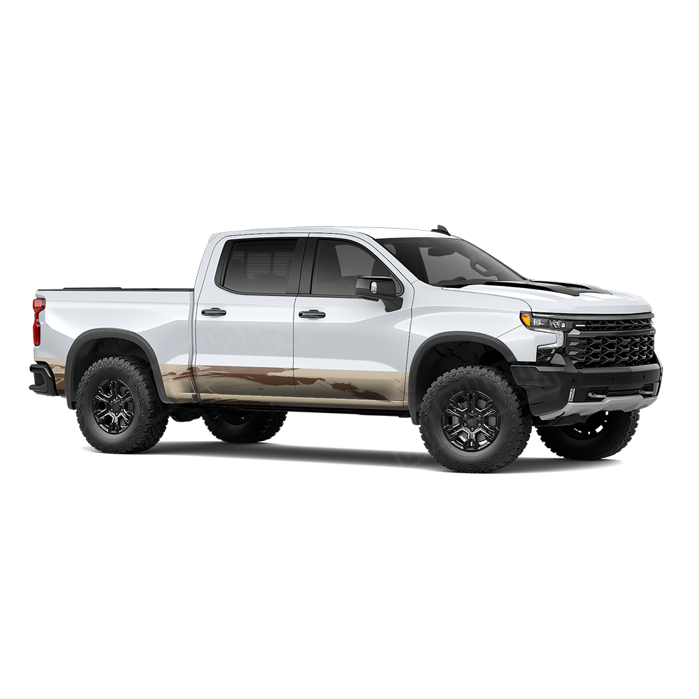 Shredded Desert Rocker Panel Wraps