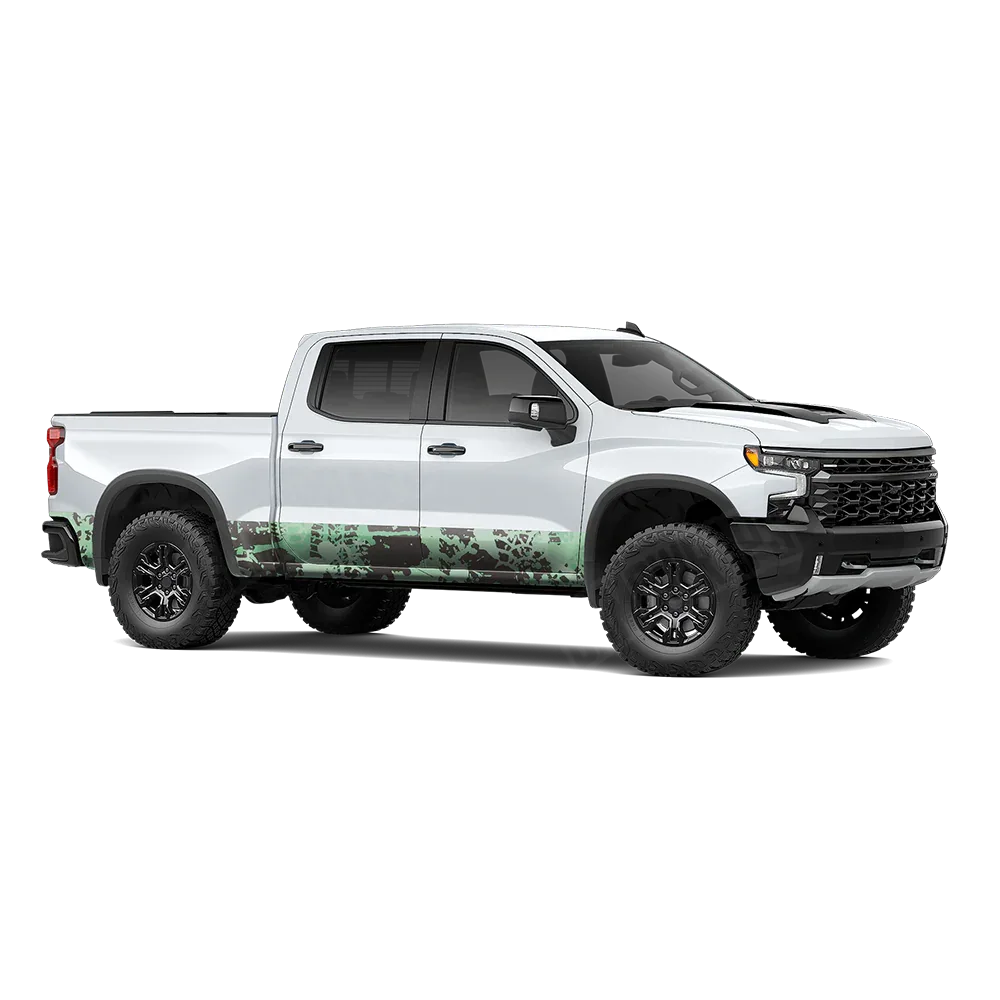Tire Splatter Mint Chocolate Chip Rocker Panel Wraps