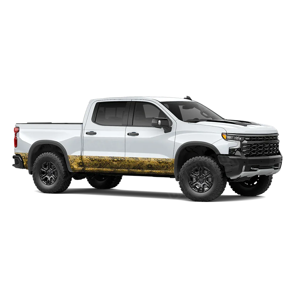 Toadaflage Yellow Rocker Panel Wraps