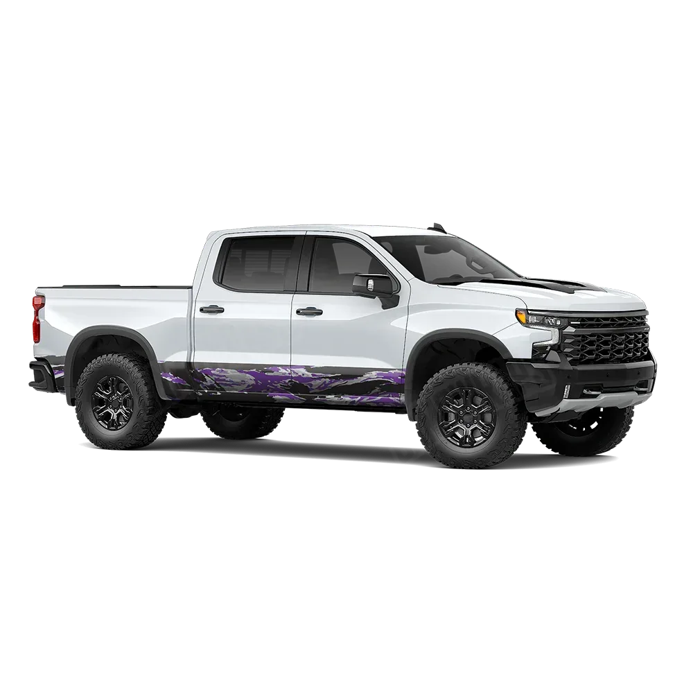 Vietnam Tiger Stripe Purple Tiger Rocker Panel Wraps