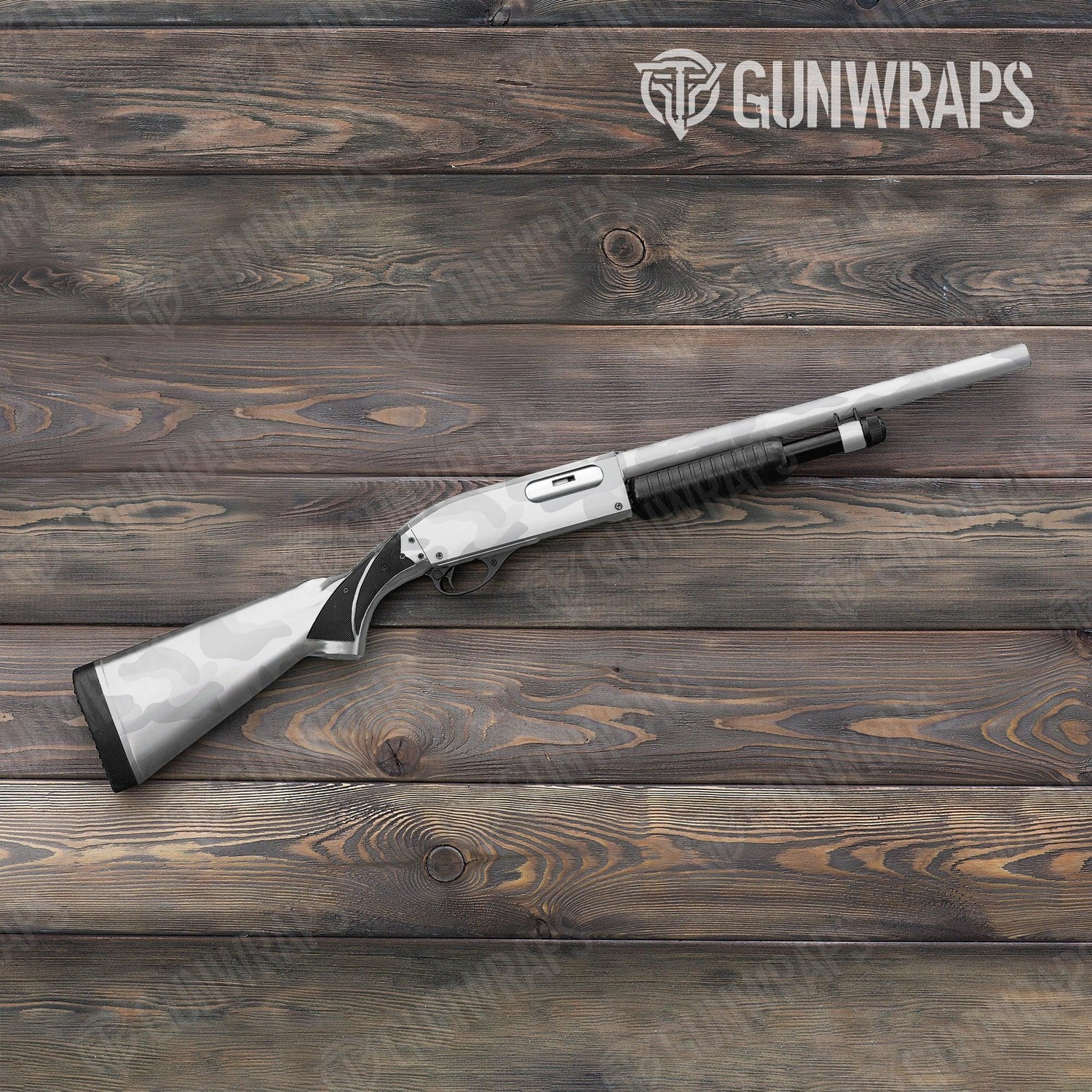 Classic Elite White Shotgun Gun Skin Vinyl Wraps