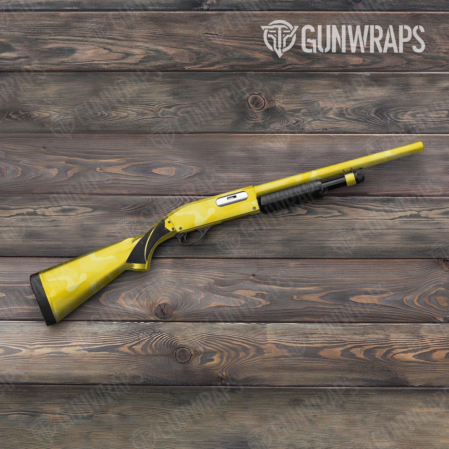 Classic Elite Yellow Shotgun Gun Skin Vinyl Wraps