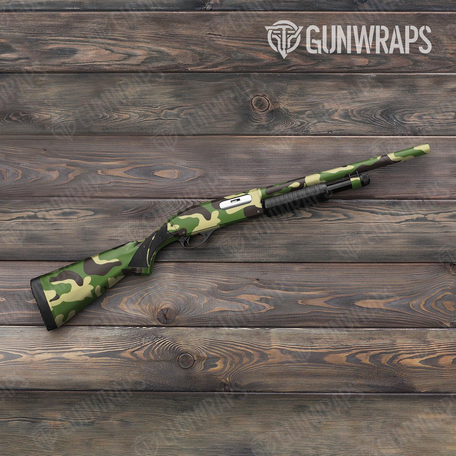 Classic Jungle Shotgun Gun Skin Vinyl Wraps