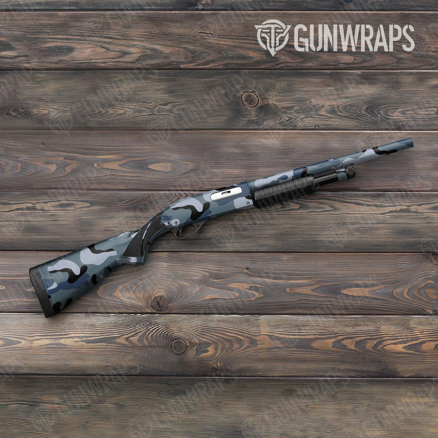 Classic Navy Shotgun Gun Skin Vinyl Wraps