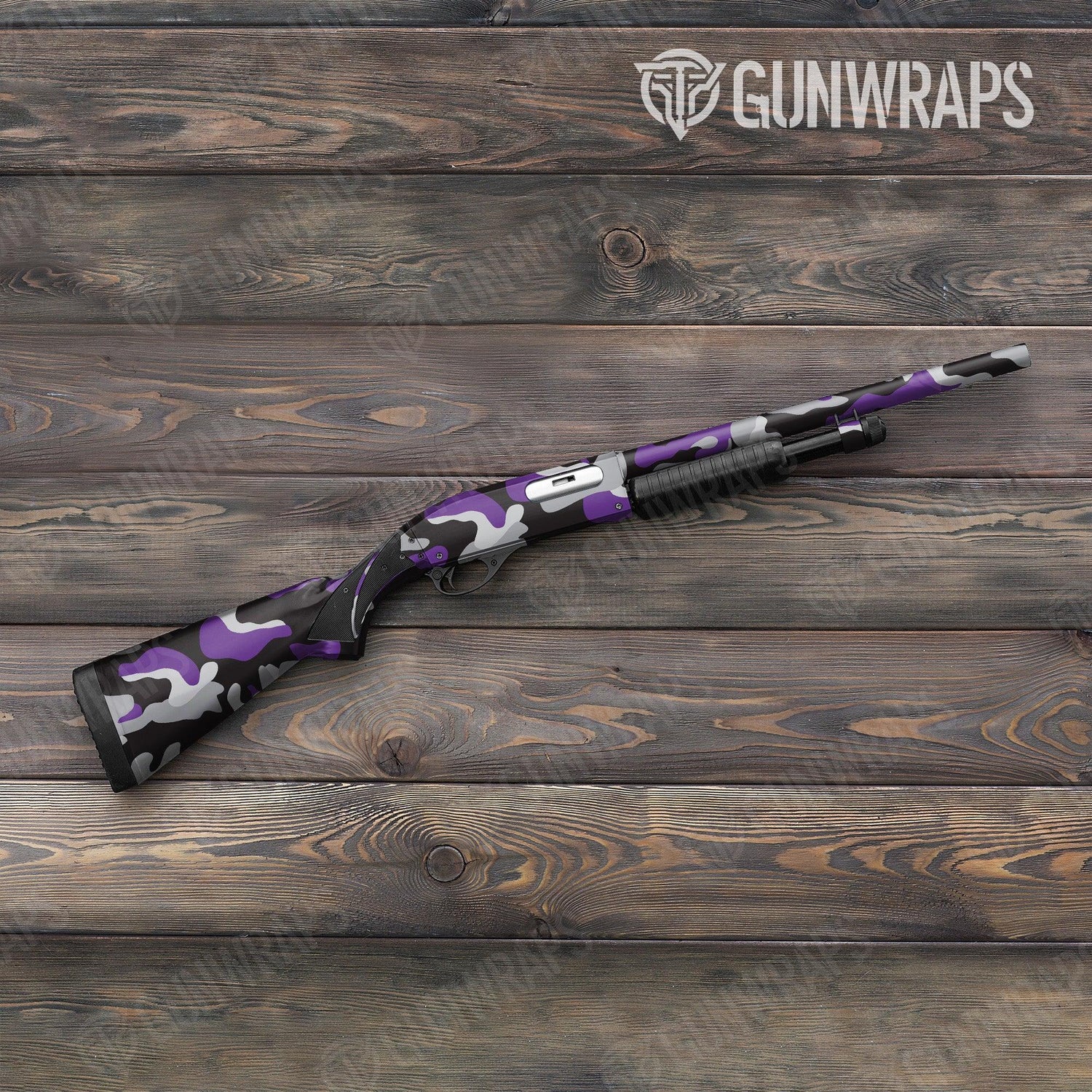 Classic Purple Tiger Shotgun Gun Skin Vinyl Wraps