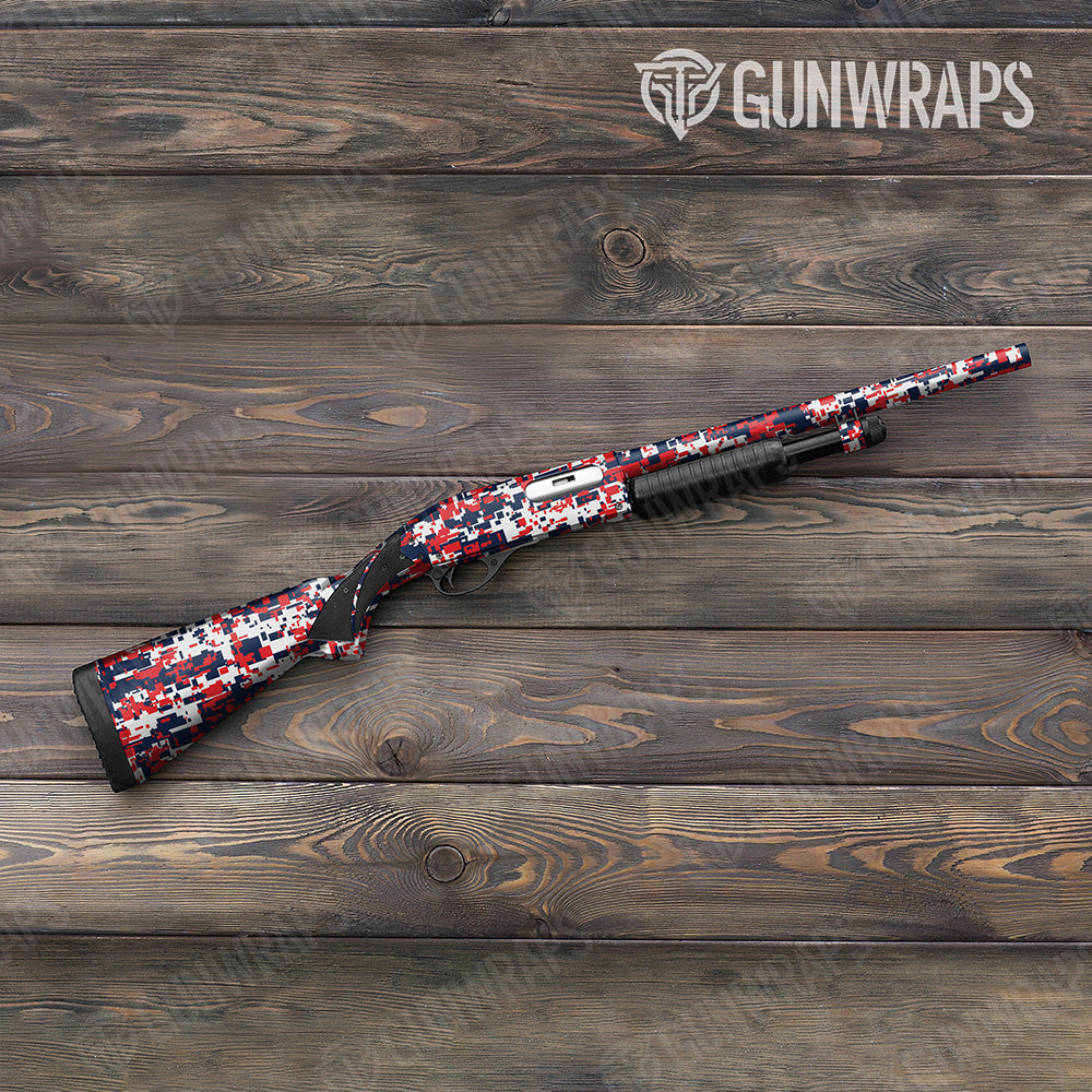 Digital America Shotgun Gun Skin Vinyl Wraps