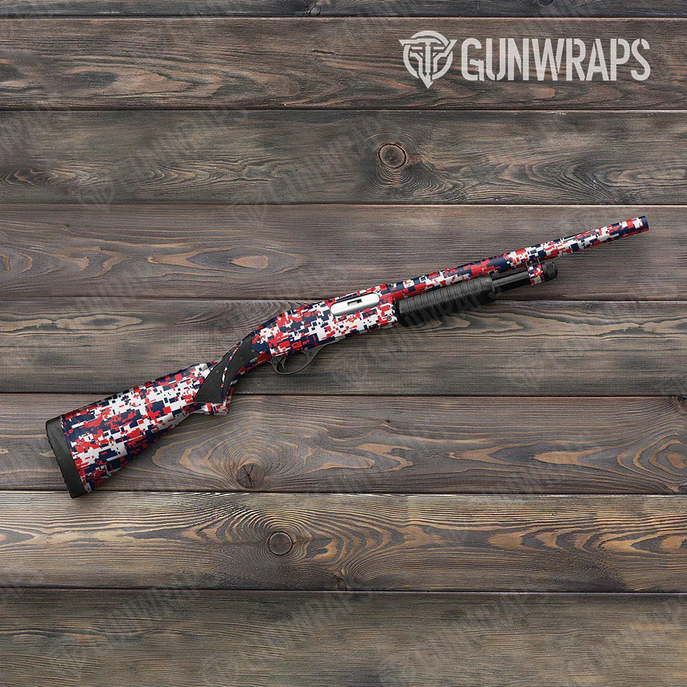 Digital America Shotgun Gun Skin Vinyl Wraps