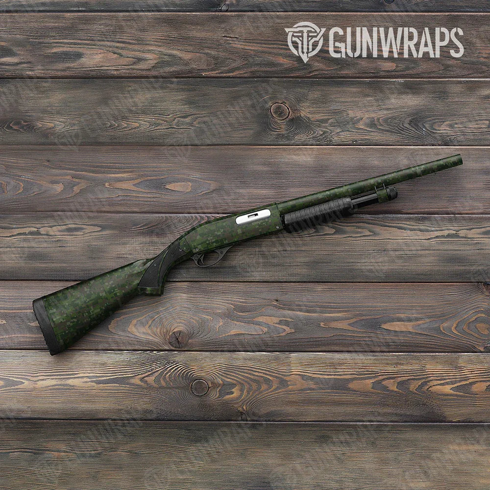 Digital Army Dark Green Shotgun Gun Skin Vinyl Wraps