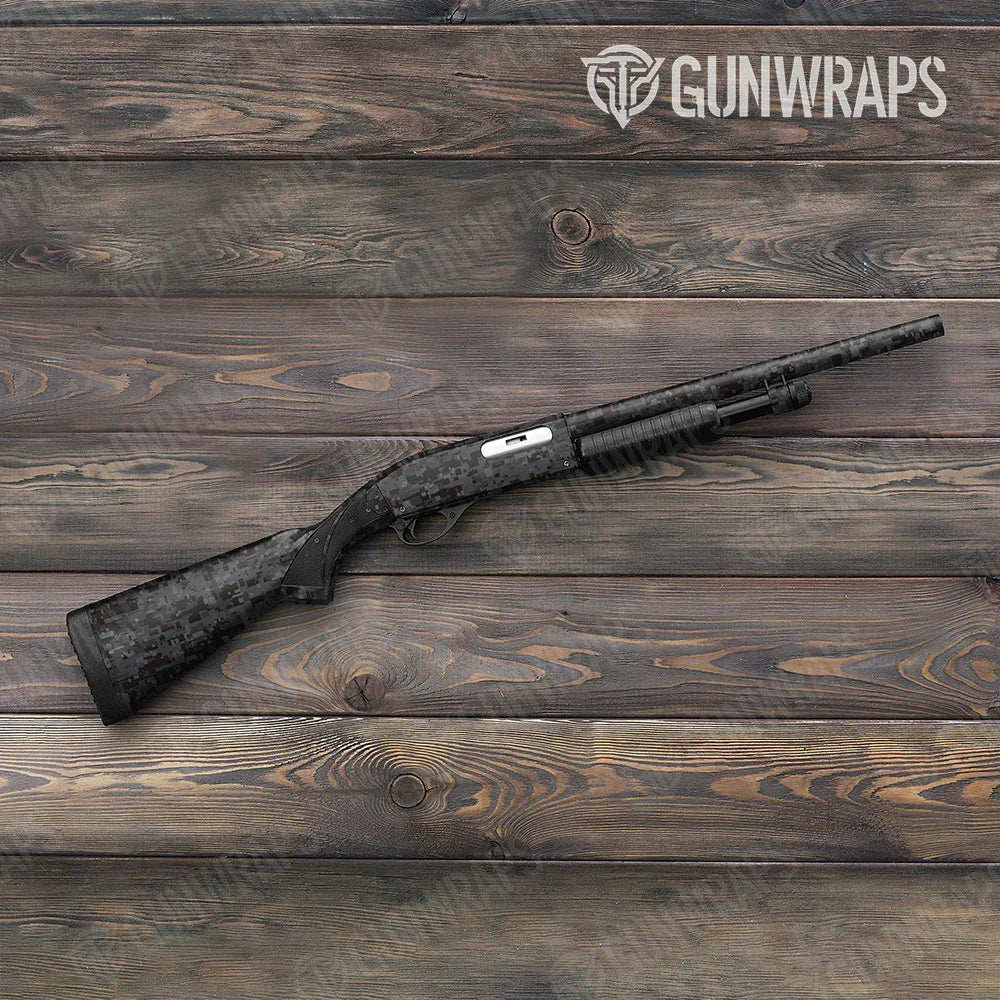 Digital Elite Black Shotgun Gun Skin Vinyl Wraps