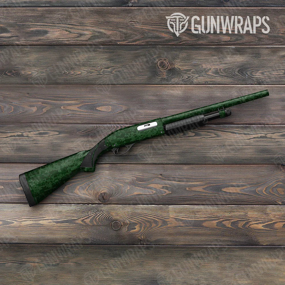 Digital Elite Green Shotgun Gun Skin Vinyl Wraps