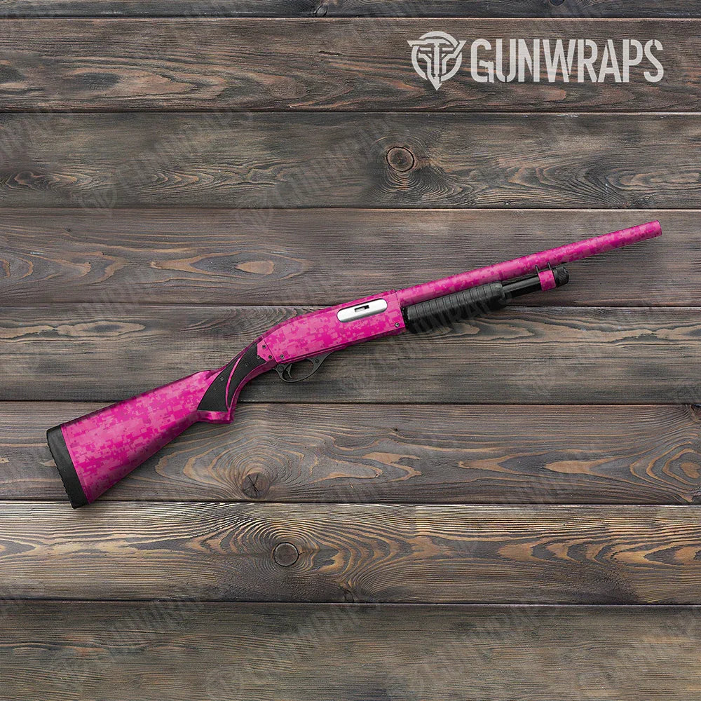 Digital Elite Magenta Shotgun Gun Skin Vinyl Wraps