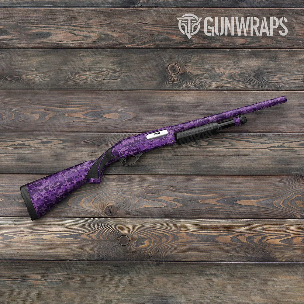 Digital Elite Purple Shotgun Gun Skin Vinyl Wraps