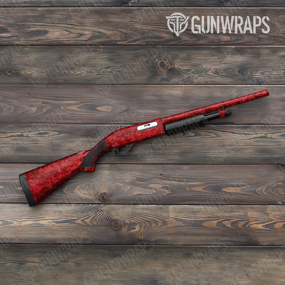 Digital Elite Red Shotgun Gun Skin Vinyl Wraps