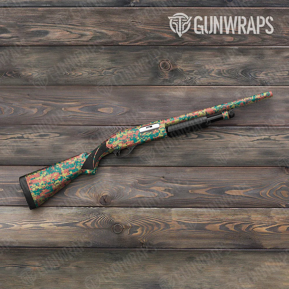 Digital Fiesta Shotgun Gun Skin Vinyl Wraps