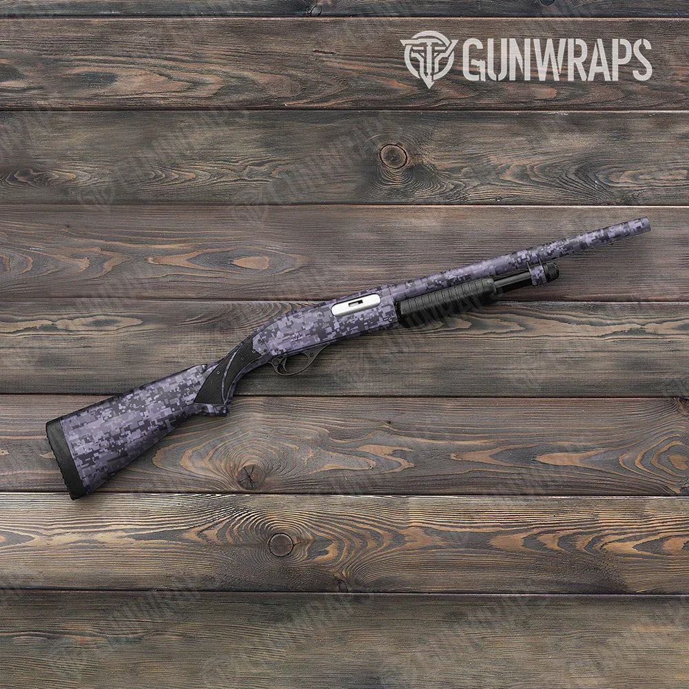 Digital Lilac Shotgun Gun Skin Vinyl Wraps