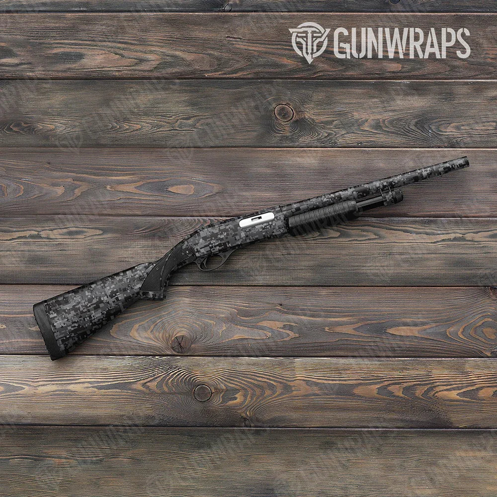 Digital Midnight Shotgun Gun Skin Vinyl Wraps