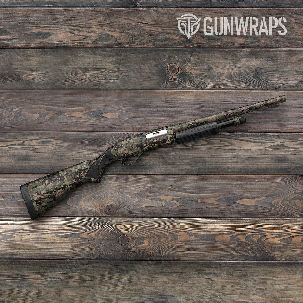 Digital Militant Copper Shotgun Gun Skin Vinyl Wraps