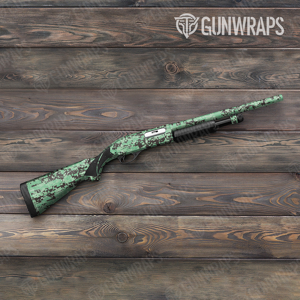 Digital Mint Chocolate Chip Shotgun Gun Skin Vinyl Wraps