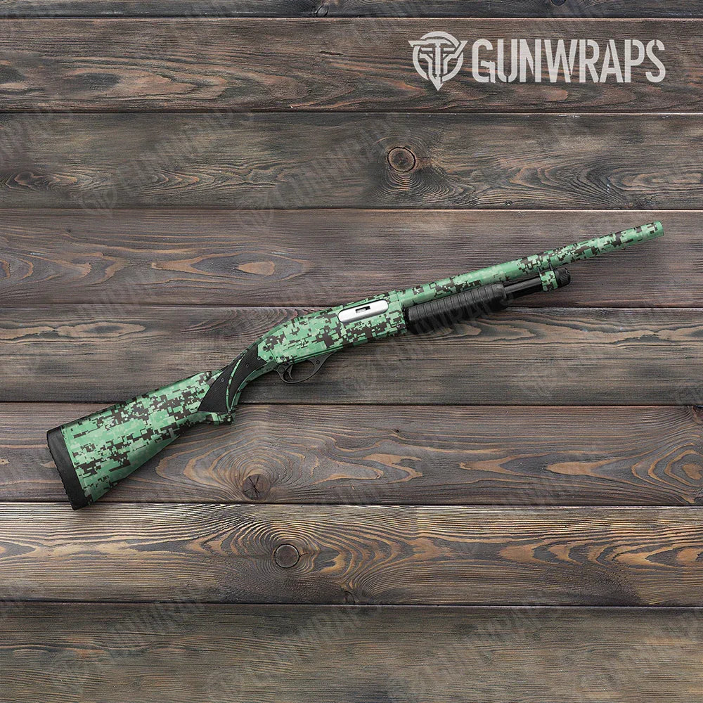 Digital Mint Chocolate Chip Shotgun Gun Skin Vinyl Wraps