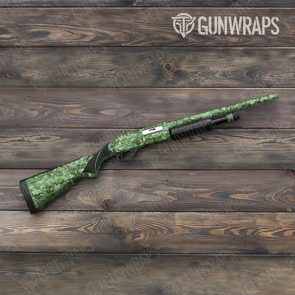 Digital Pistachio Shotgun Gun Skin Vinyl Wraps