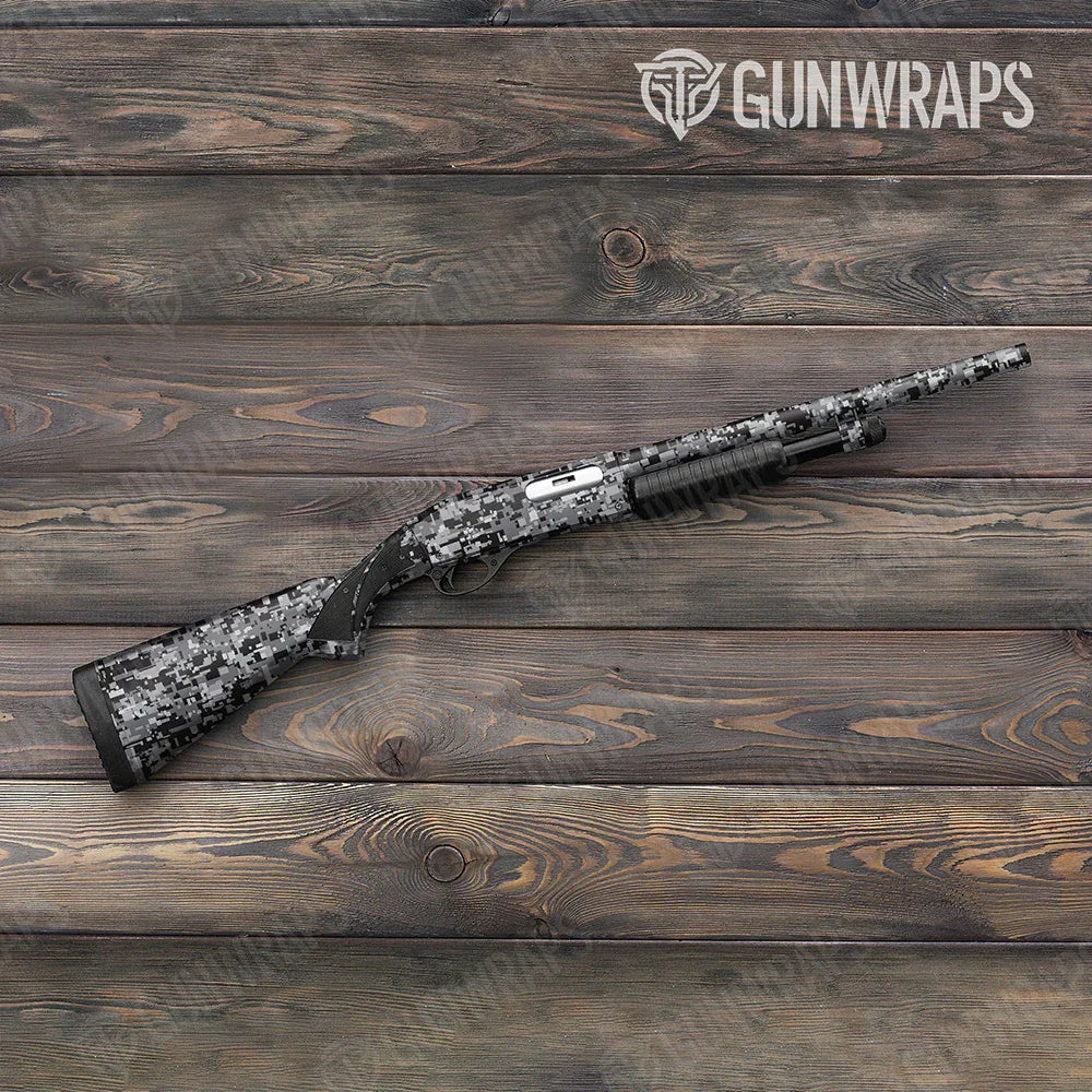 Digital Urban Night Shotgun Gun Skin Vinyl Wraps