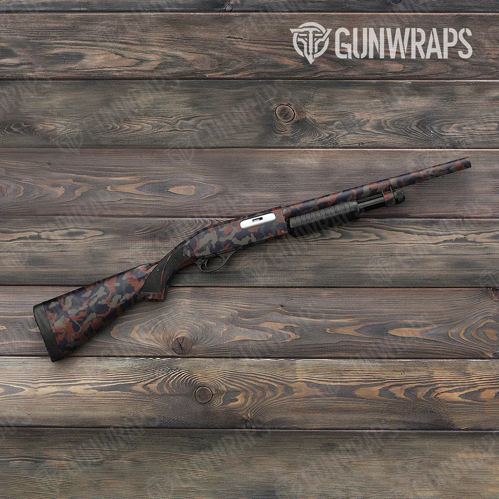 Erratic Blue Copper Shotgun Gun Skin Vinyl Wraps